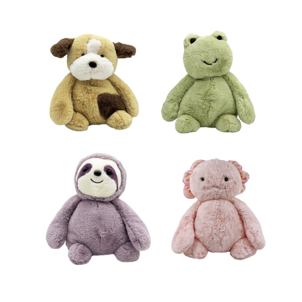 Image DOODIES -  Plush Toys - 4 Different Animal Designs - Large Size